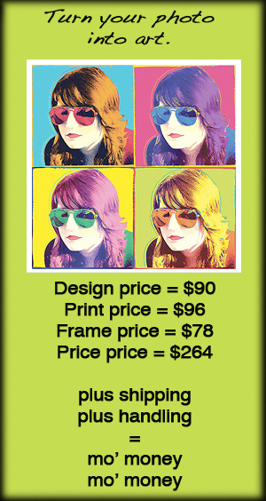 Custom Four-Panel Pop Art