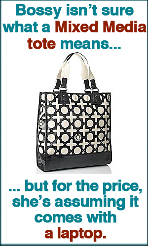 7 For All Mankind Mixed Media Tote