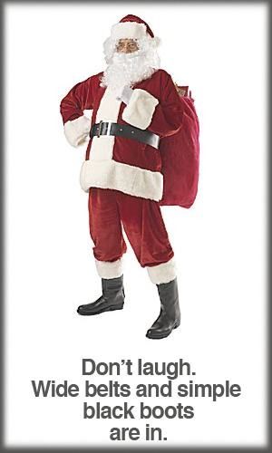 Basic Velveteen 9-Piece Santa Suit