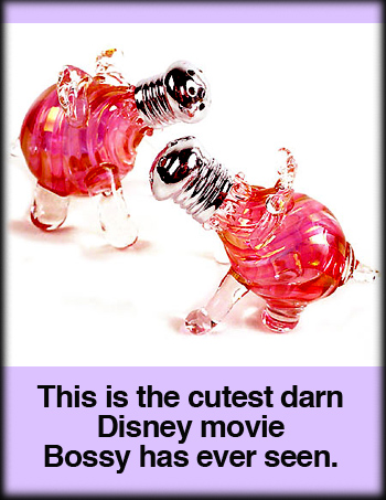 Glass Pig & Piglet Salt & Pepper Shakers