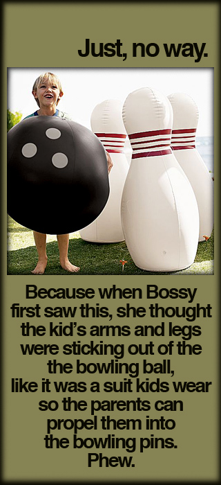 Jumbo Inflatable Bowling Ball & Pins