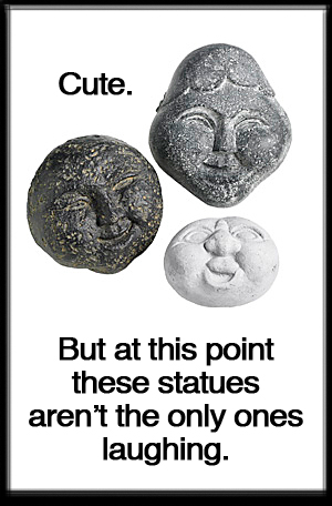 Pier 1 Imports’ Laughing Statues