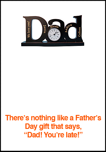 Personalized Dad Clock