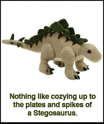 12″ Beige And Green Stegosaurus