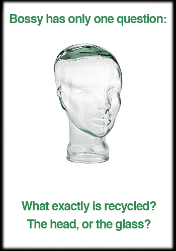 Recycled Glass Head