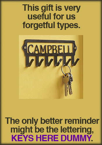 Steel Name Key Holder