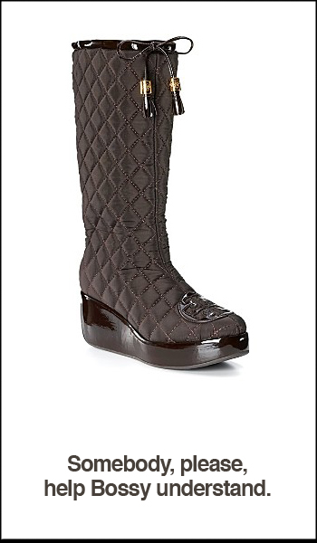 Tory Burch Gigi 2 Quilted Wedge Boots