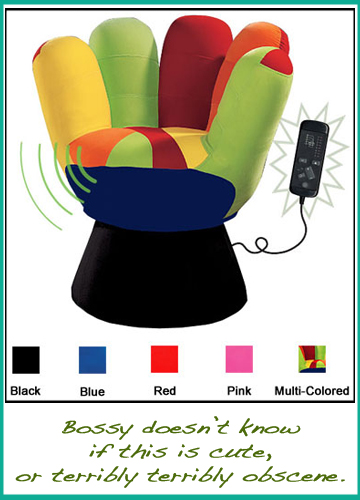 LumiSource Vibrating Mitt Chair