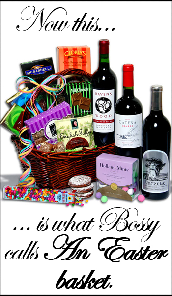 Red Wine & Dark Chocolate Easter Basket