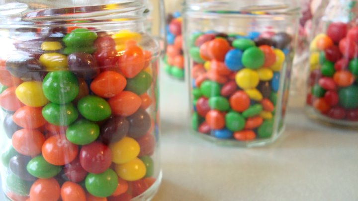 Organize Your Halloween Candy into Beautiful Decor